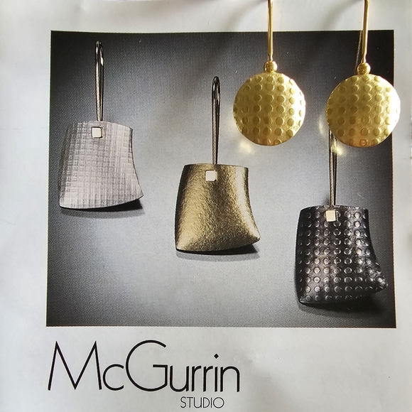 18K Yellow Gold Polkadot McGurrin Studio Earrings - Picture 9 of 15